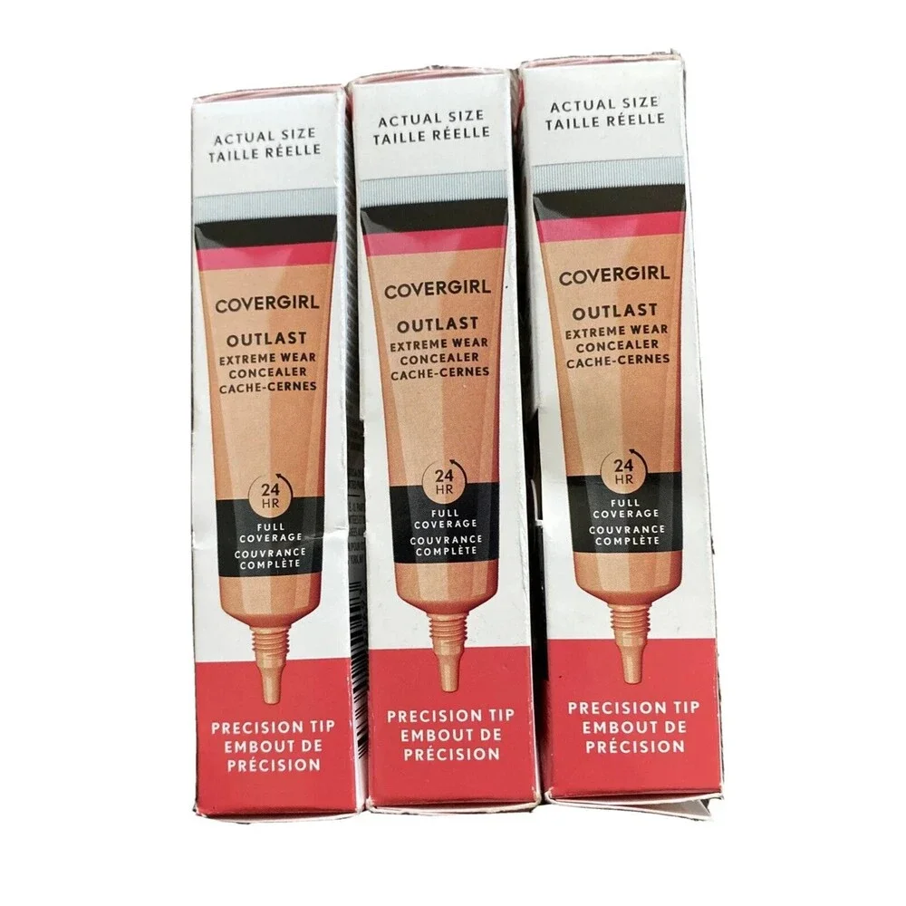 Covergirl Outlast Extreme Wear Concealer 840 Natural Beige Full Coverage Lot O 3